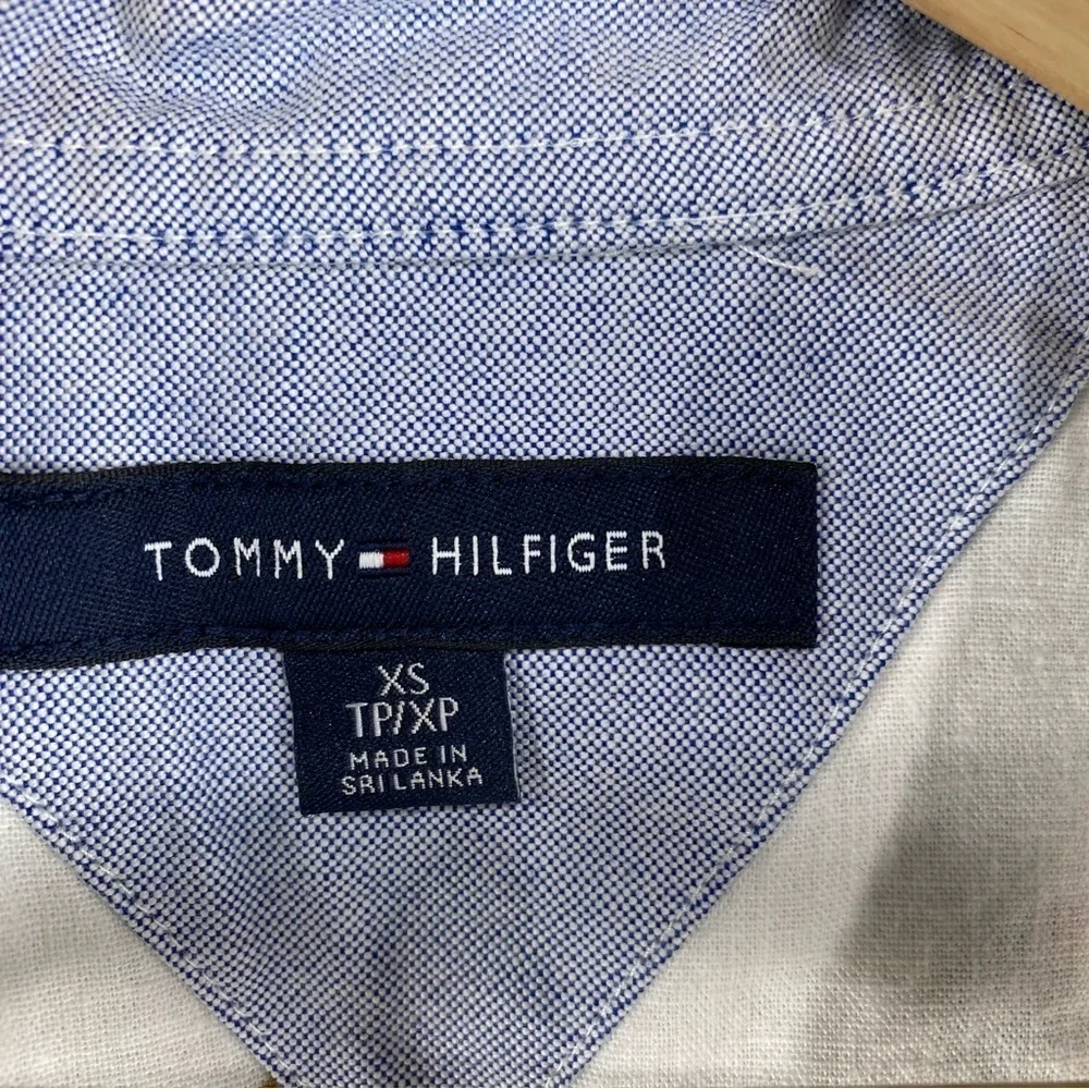 Tommy Hilfiger: Novelty Drink Beach Print Casual Button Up Down‎ Tee T-Shirt Top